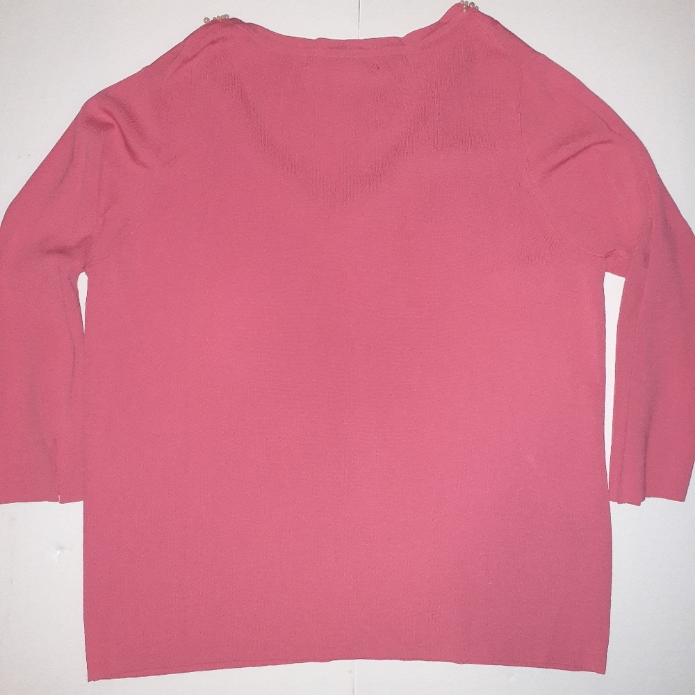Linda Matthews 1X Shirt 3/4 Sleeves - Picture 5 of 6